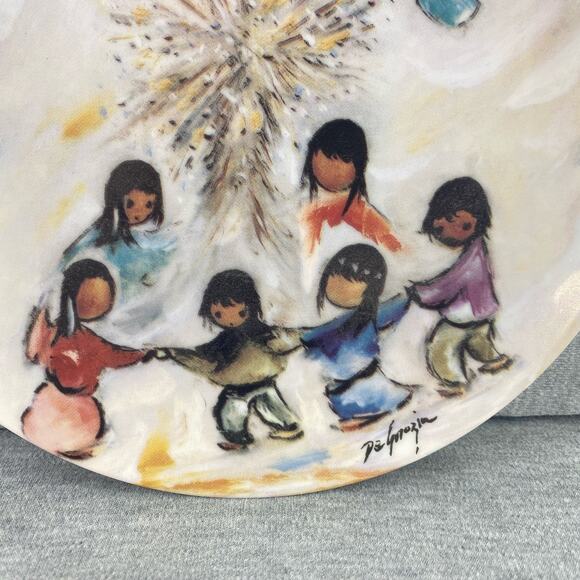 Vintage 1992‎ De Grazia The Lord's Candle Artist of the World 8" Collector Plate - Picture 4 of 6